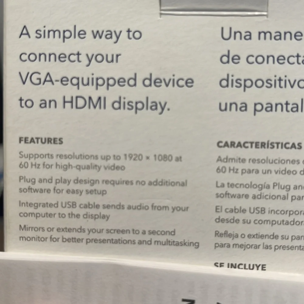 VGA to HDMI Adapter